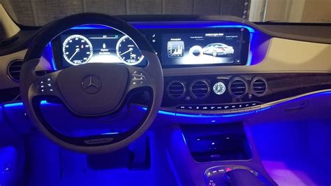 Mercedes S550 Different Interior Lighting Colors Youtube