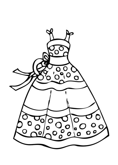 Printable Fashion Dress Coloring Pages Printable World Holiday