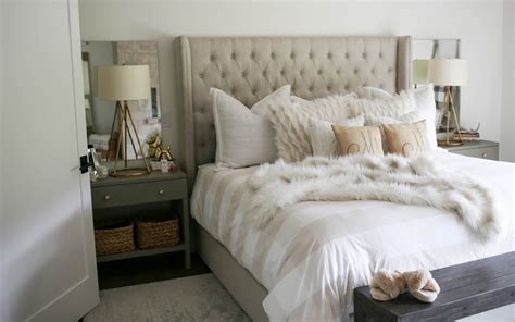 My Modern Farmhouse Master Bedroom Styled By Kasey
