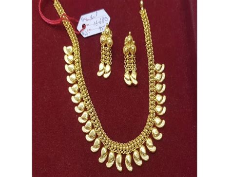 Party Wear 22 K Gold Necklace Set 16 680g At Rs 200000 Set In Delhi