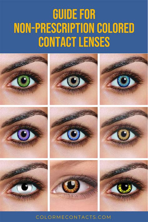 accessorize your eyes with non prescription color contact lenses non prescription contact