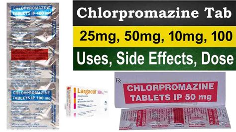 Chlorpromazine 50 Mg 25 Mg Tablet Uses Pharmacology Side Effects