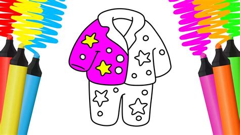 Como Desenhar E Colorir Pijama Pintar E Aprender Para Crian As