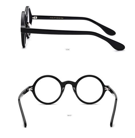 Acetate Optical Glasses Frame Men Full Retro Vintage Round Circle Prescription Eyeglasses Nerd