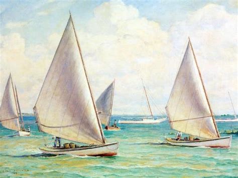 Chesapeake Bay Crabbing Skiffs Giclee Print Louis Feuchter