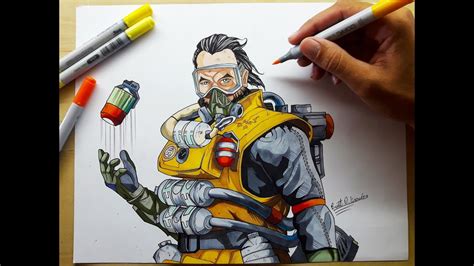 Epic Apex Legends Drawing Drawing Caustic Youtube