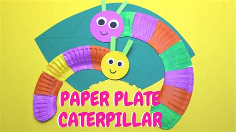 How To Make A Paper Plate Caterpillar Fun Craft For Kids Youtube