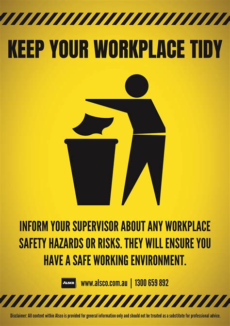 Tidy Workplace Safety Posters Safety Posters Australia Images And Photos Finder