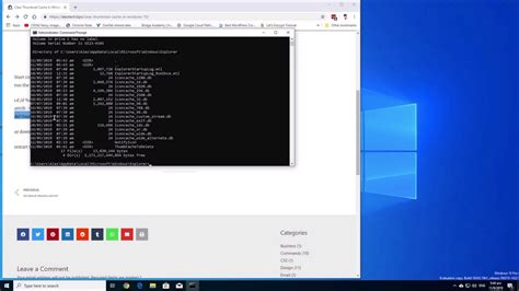To delete windows 10 update cache you need to go to file explorer and from the view menu check the box of show hidden folders. Clear Thumbnail Cache In Windows 10 - YouTube