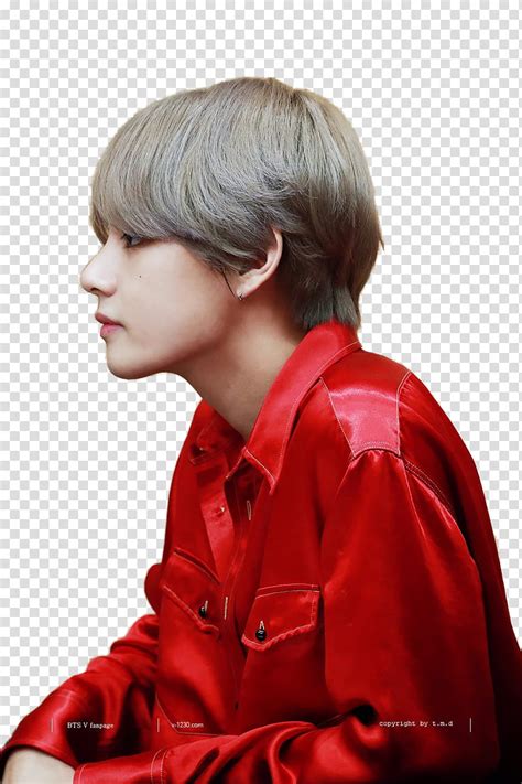 Bts jimin style haircut & orange bleach dye. Free download | BTS V, person looking on right side ...