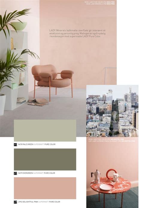 Jotun pale green evergreen deco pink | {PAINT SCHEMES} | Pinterest