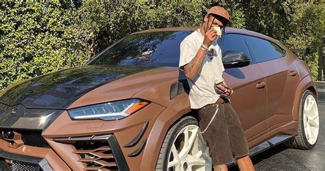 Rapper Travis Scott Shows Off His Modified Lamborghini Urus On Instagram