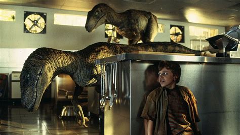 Jurassic Park Cucina Tim Murphy Velociraptor Sfondo Hd