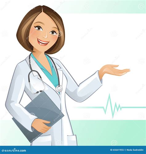 Female Doctor Stock Vector Illustration Of Practitioner 65641955