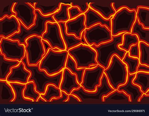 Illustration Lava Background Volcanic Royalty Free Vector