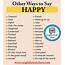 Other Ways To Say HAPPY In English  Study Here