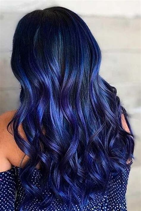 68 daring blue hair color for edgy women hair color blue dark blue hair midnight blue hair