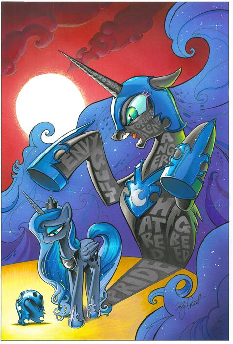 Luna And Nightmare Moon Open Edition Print Andy Price Art