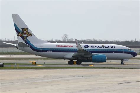 N278ea Boeing 737 7l9w Eastern Air Lines Florida Panthers