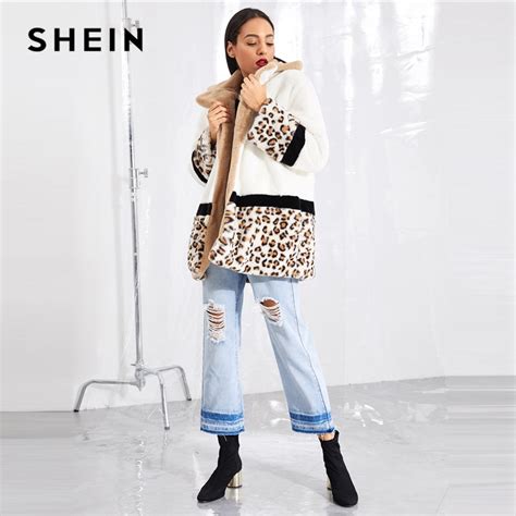 Discount Up To 50 Shein Multicolor Highstreet Cut And Sew Leopard