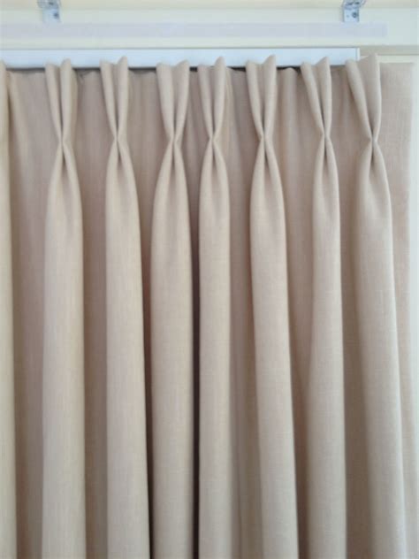 Stunning Linen Curtains Interlined With Double Pinch Pleat Heading On