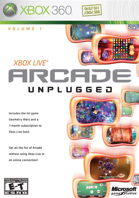 Xbox Live Arcade Unplugged Vol 1 Xbox 360 Game