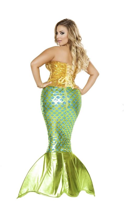 mermaid costume adult sexy halloween fancy dress size… gem