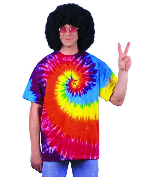 Rainbow Hippie Shirt Im Batik Style Karneval Universe