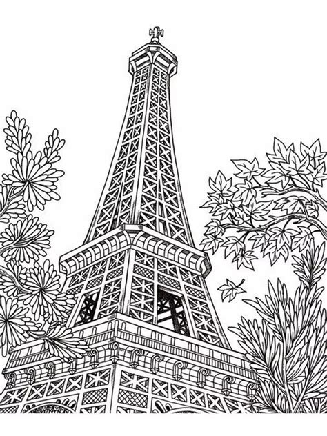 Disegni Di Torre Eiffel Da Colorare 60 Immagini Per La Stampa Gratuita