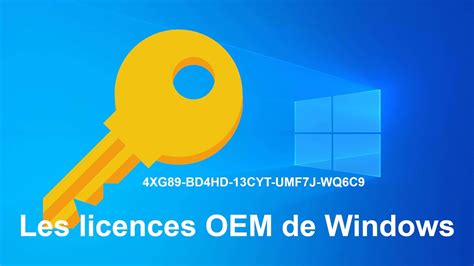 Les Licences Oem Sur Windows 7 81 Et 10
