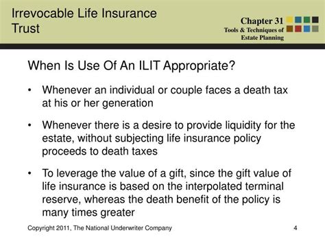 Ppt What Is An Irrevocable Life Insurance Trust Ilit Powerpoint