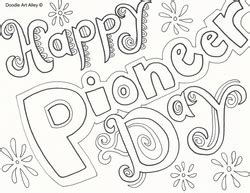 Indeed, forever you will be remembered dear pioneers of. Pioneer Day Coloring Pages - Religious Doodles