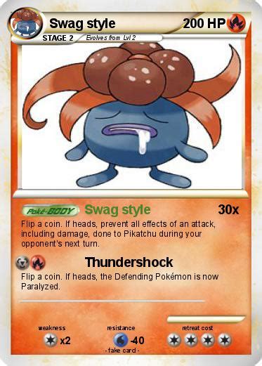 Pokémon Swag Style 1 1 Swag Style My Pokemon Card