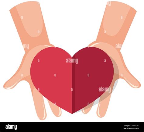Human Hands Holding Heart Illustration Stock Vector Image And Art Alamy