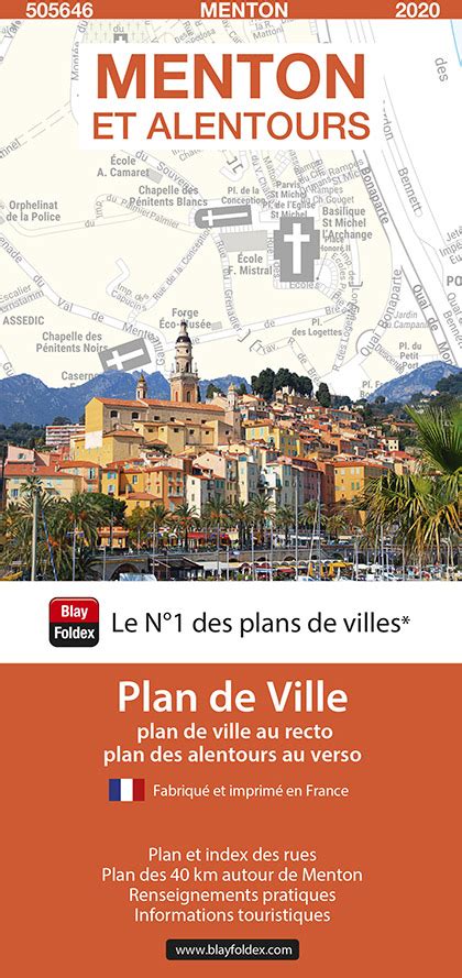 Plan De Ville De Menton Alpes Maritimes Réalisé Par Latelier Blay