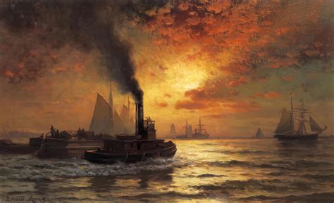Artwork Replica New York Harbor By Edward Moran 1829 1901 United