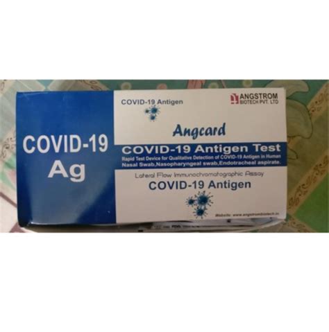 Angcard Covid 19 Rapid Antigen Test Kit Icmr Approved Corona Rapid