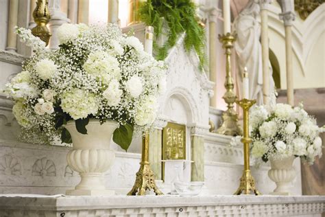 Church altars wedding flowers arrangement oosile. Hydrangea Altar Arrangement (With images) | Altar flowers ...