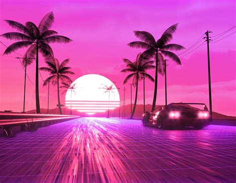 Retro 80s Ride Hd Artist 4k Wallpapers Images