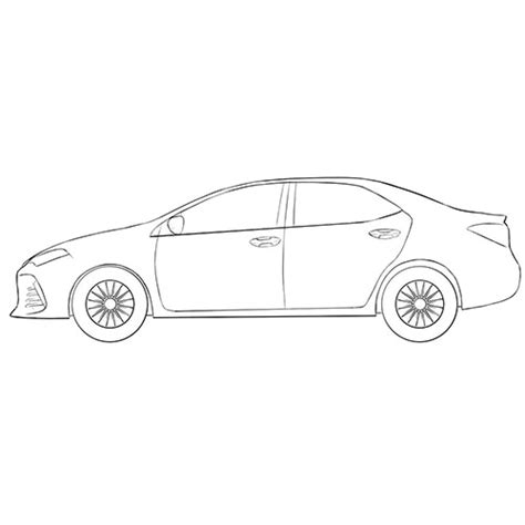 Toyota Corolla Coloring Page Coloringpagez