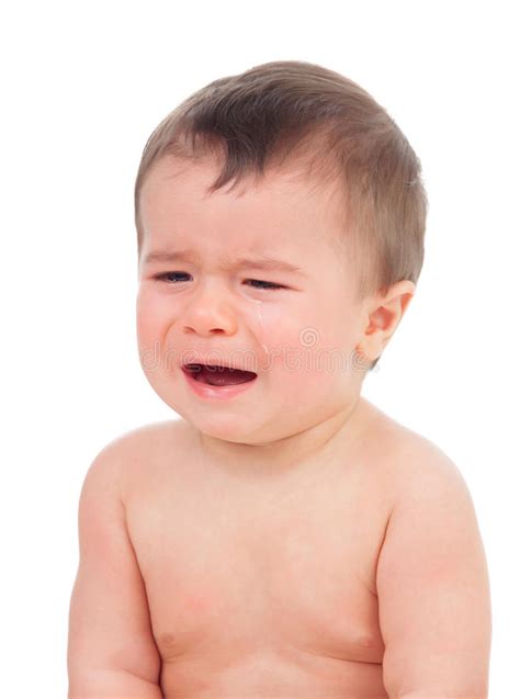 Cute Baby Crying Stock Image Image Of Child Baby Face 49637179