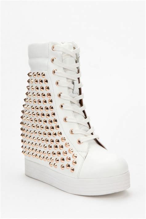 Jeffrey Campbell Plaster Pyramid Stud Platform Boot Urban Outfitters