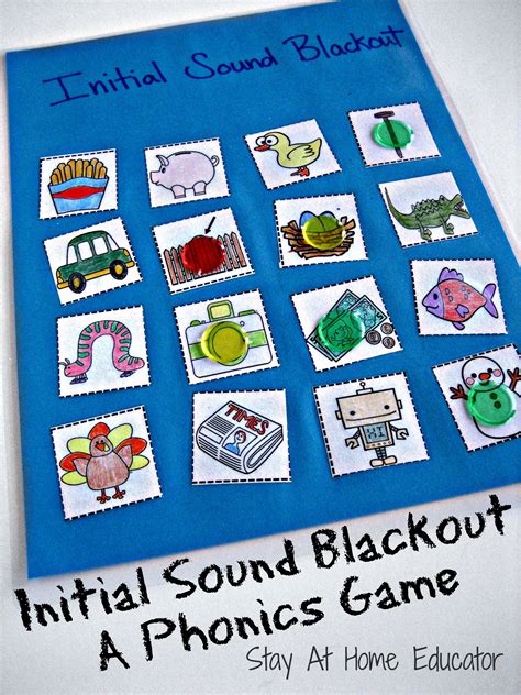 The two sounds made by the th. Initial Sound Blackout a Preschool Phonics Game - Stay at ...
