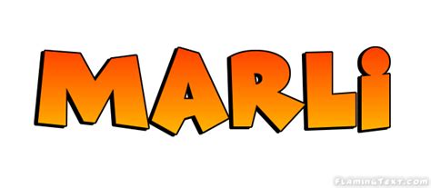 Marli Лого Бесплатный инструмент для дизайна имени от Flaming Text
