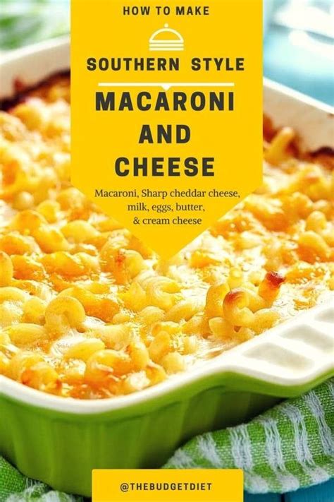 You will come for breakfast and stay for lunch & dinner. Southern Baked Macaroni and Cheese | Recipe | Recipes ...
