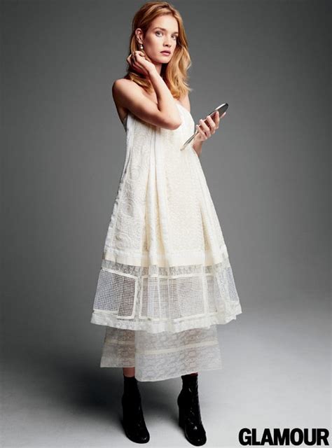 natalia vodianova wears white dresses for glamour photoshoot
