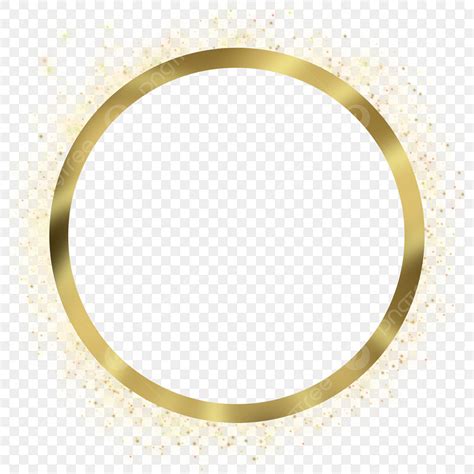 Gold Glitter Circle Png Transparent Assets Glitter Gold Circle Frame