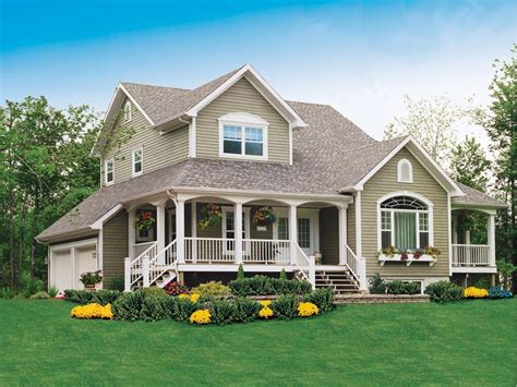 Stunning modern two story farmhouse featuring 2,641. Alfred Country Farmhouse Magnificent Two-Story Home Plan ...