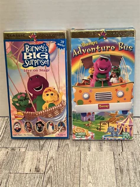 Lot Of Barney Classic Collection Vhs Barney S Big Surprise In My XXX