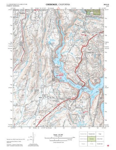 Cherokee Map By Us Forest Service R5 Avenza Maps Avenza Maps